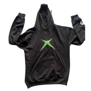 Xbox 20th‎ Anniversary Hoodie Mens Medium Black Ripple Junction Gaming Pullover
